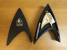Star Trek Federation Issue Timepiece Fossil Pocket Watch Gold Tone In Box