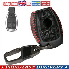 3 Buttons PU Leather Car Key