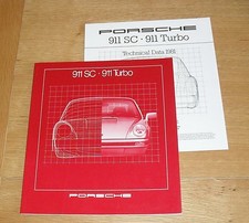 Porsche 911 Brochure 1980-1981 - 911 SC 3.0 & 911 Turbo 3.3 UK Market With Specs