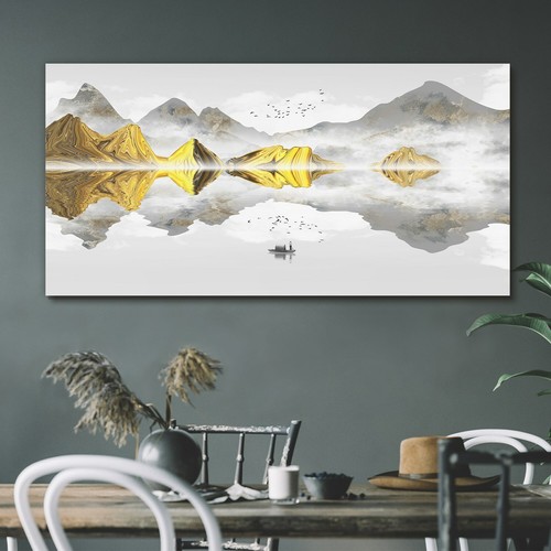 Painting abstract asian lake - painting,