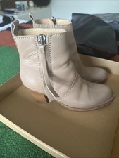 Acne Short Pistol Boots In Taupe