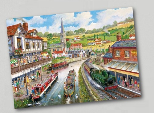 Fridge magnet canal barge - fridge,