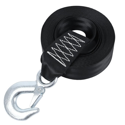 Boat winch strap with hook - boat,