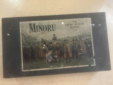 Vintage "MINORU" horse racing game 1920s complete in original box