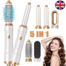 5 in 1 Professional Hair Curler Dryer Styler Curler Straightner Hot Air Brush UK
