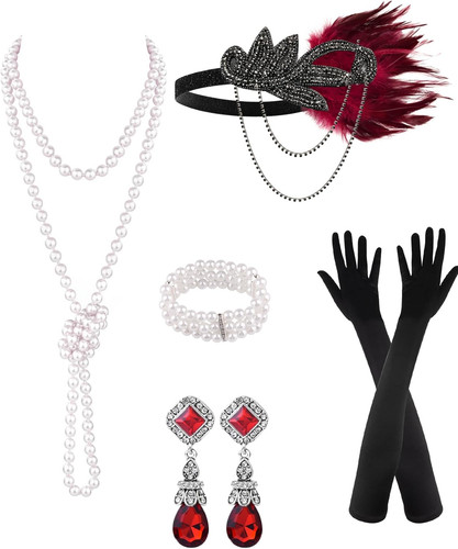 1920s flapper accessories set - 1920s,
