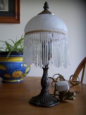 SUPERB ART NOUVEAU STYLE TABLE LAMP-VGC.