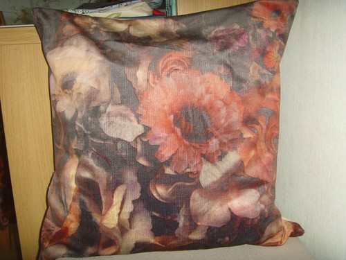 Brown antique rose printed - brown,