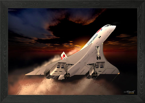 Concorde framed wall - concorde,