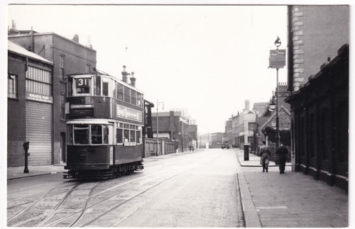 Vintage 1950 london tram 1946 - 1950,