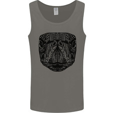 A Mandala Turtle Head Tribal Tortoise Mens Vest Tank Top