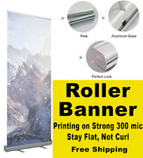 Roller Up Banner Pull Up Pop up 80x200cm with Full colour print exhibition stand
