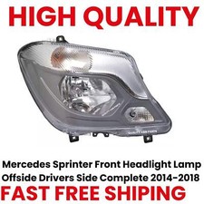 Mercedes Sprinter Front Headlight Lamp Offside Drivers Side Complete 2014-2018