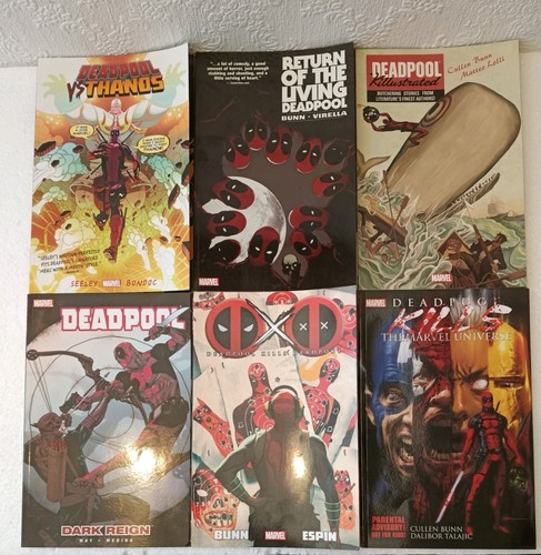 Six deadpool graphic novels - six,