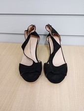 BNWOB Ladies Suedette Heeled Sandals Size 41/7