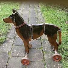 Victorian Rare Dog Toy Hand