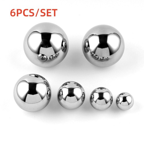 6pcs steel silver - silver, mirror