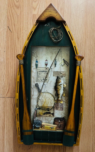 Wooden fishing row - fishing, boat