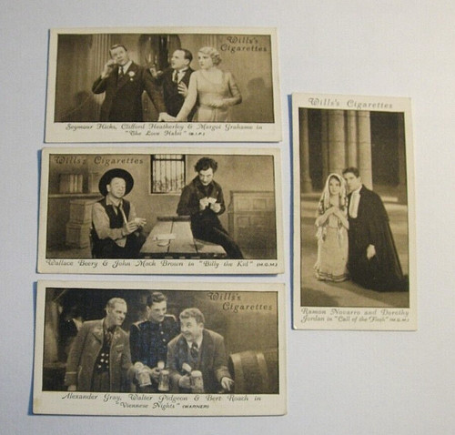 Wills cigarette cards cinema - wills,