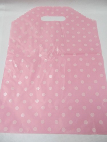 Pink white spotted print - white,