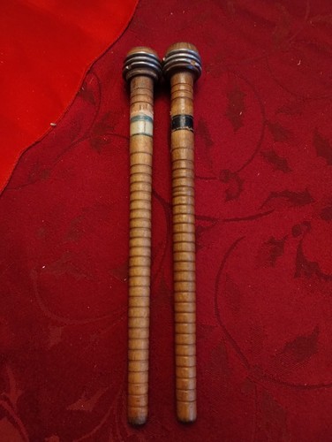 Antique wooden spool textile - wooden,
