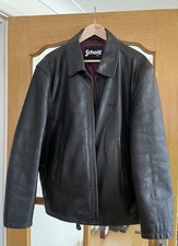 Schott Men’s NYC Leather Jacket 2XL Dark Brown