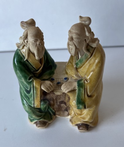 Vintage chinese mud men - mud,