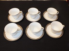 wedgwood embassy collection Lawton. 6 Tea cups and Saucers.