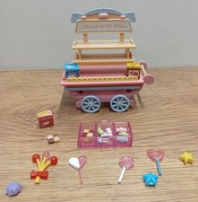 Sylvanian Families Village Sweet Stall Cart With Accessories Kids Playset 