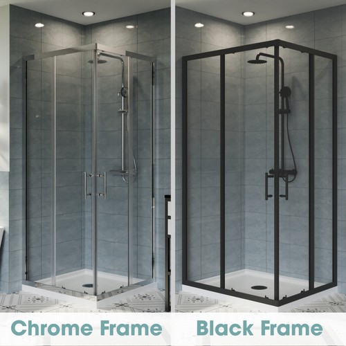 Corner entry shower - corner, enclosure