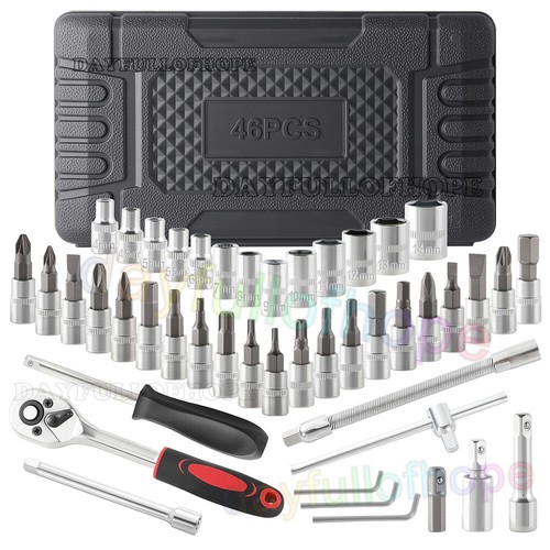 46pcs socket set drive - 1/4",