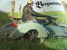 VICTORIA WERKES BERGMEISTER  V35 STEIB  SIDECAR OUTFIT COMBO MOTORCYCLE ARTICLE