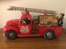 The comic art of Guillermo Forchino limited edition a large heavy Fire Engine.