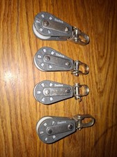4 x Barton Blocks Size 1 - 30mm Sheave - Good Condition - Joblot