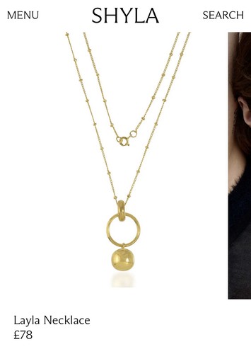 Shyla necklace gold - shyla,