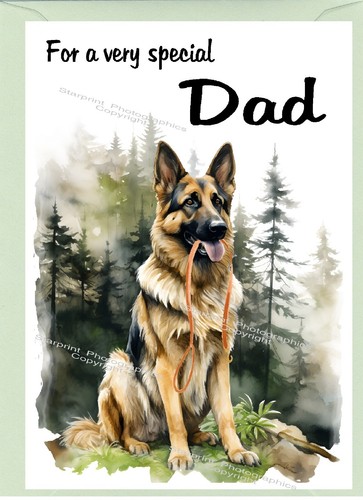 German shepherd dog blank - german, card