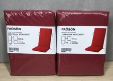 IKEA FROSON outdoor furniture chair cushion cover color RED Set of 2