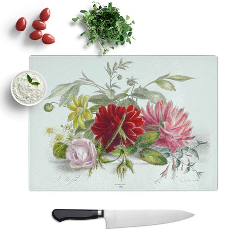 Still life flowers glass - of,