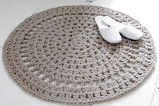 Photocopy Crochet Pattern - Chunky Round Circular Rug - 0068
