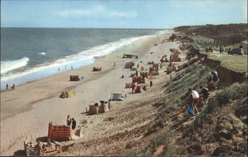 Vintage postcard the cliffs - cliffs, &