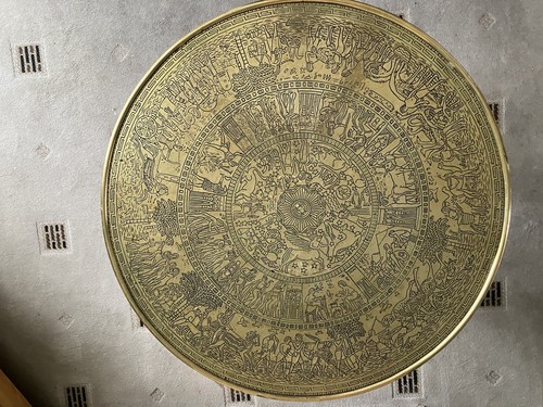1920s antique brass table - antique,