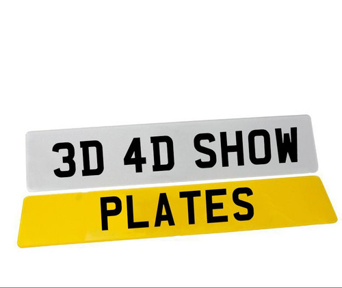 Custom show number plates - show,