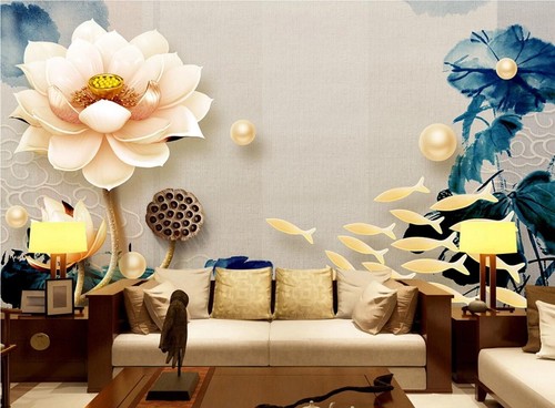 Pearl lotus b9402 wallpaper - b9402,