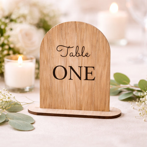 Personalised wooden table - wooden,