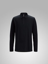 Arc'teryx Veilance Frame Long Sleeve Men's Polo Shirt - Black - Large RRP £220