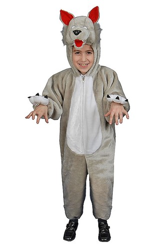 Kids plush wolf costume - costume, fnayc