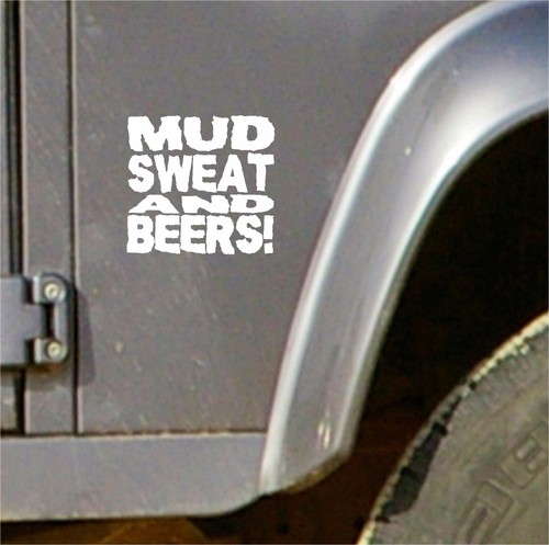 Mud sweat beer decal - beer,
