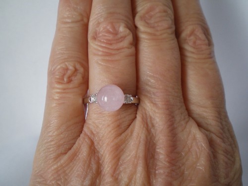 Morganite round ring - ,, size