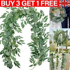 Artificial Eucalyptus Garland Hanging Rattan Vine Ivy Wedding Flower home decor