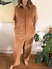Joanie brown cord Jumpsuit